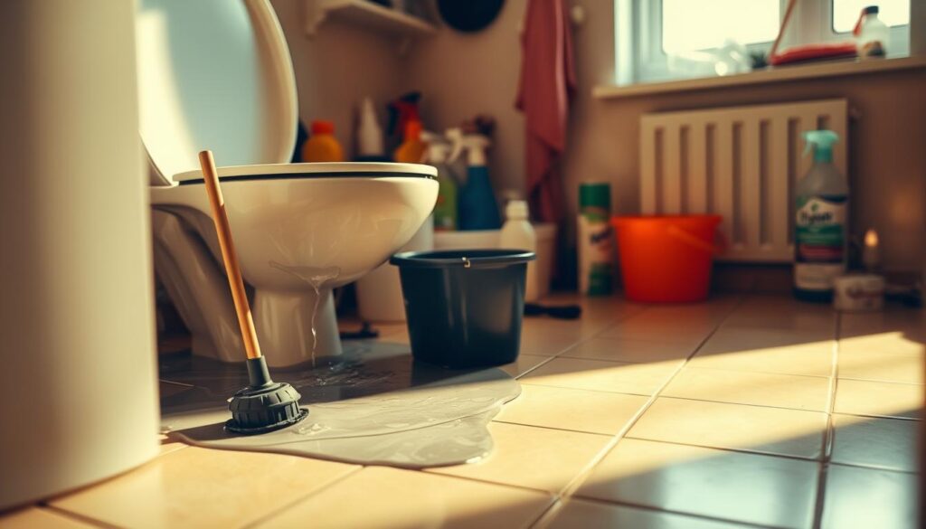 blocked toilet emergency