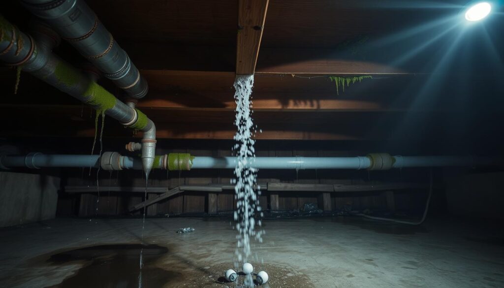 burst pipe ceiling